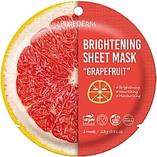 Aufhellende Tuchmaske Grapefruit - Purederm Brightening Sheet Mask	 — Bild N1