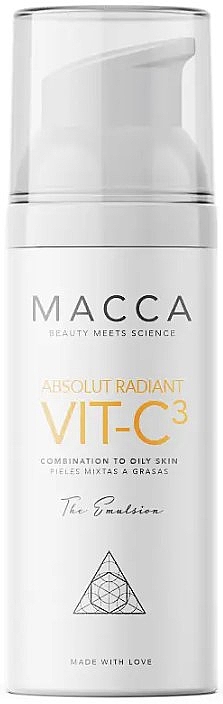 Aufhellende Gesichtsemulsion für Mischhaut und fettige Haut - Macca Absolut Radiant Vit-C Emulsion Combination To Oily Skin — Bild N1