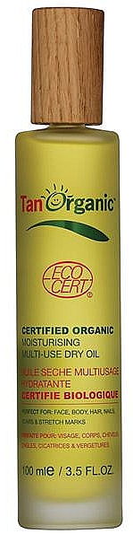 Feuchtigkeitsspendendes Mehrzweck-Trockenöl - TanOrganic Certified Organic Moisturising Multi Use Dry Oil — Bild N1