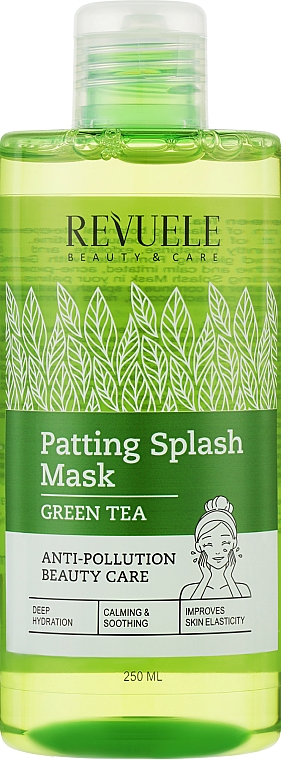 Beruhigende Gesichtsmaske mit Grüntee-Extrakt - Revuele Patting Splash Mask Green Tea — Bild N1