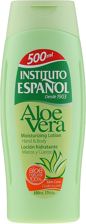 Feuchtigkeitsspendende Hand- und Körperlotion mit Aloe Vera - Instituto Espanol — Bild N1