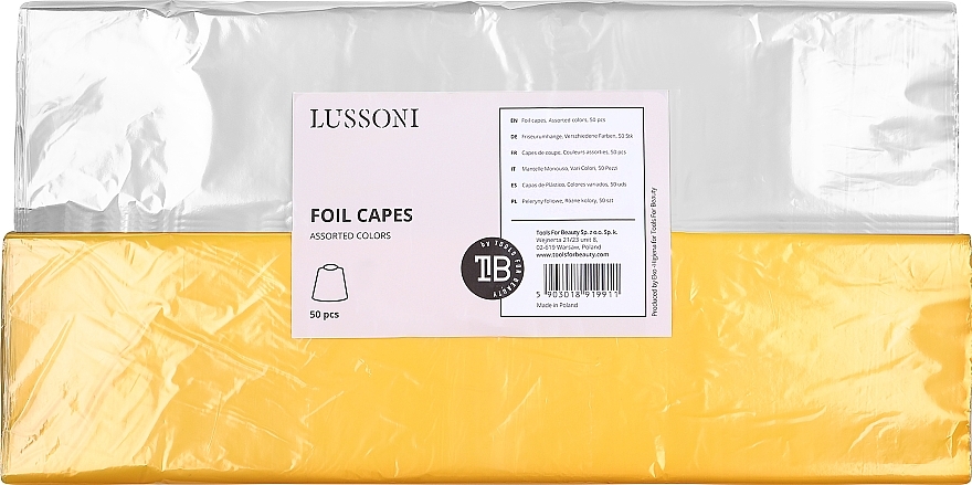 Folienumhänge weiß und gelb - Lussoni Foil Capes  — Bild N1
