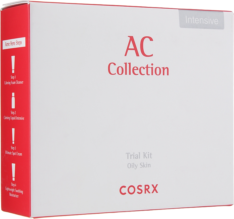 Set - Cosrx AC Collection Trial Intensive Kit (f/foam/20ml + f/toner/30ml + cr/5g + cr/20ml) — Bild N1