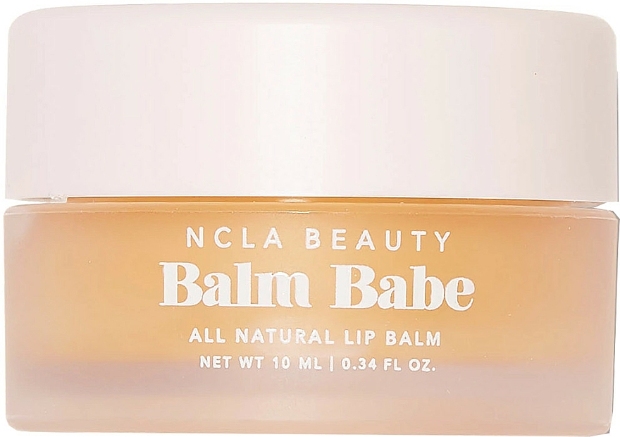 Natürlicher pflegender Lippenbalsam Pfirsich mit Kokosöl, Shea-, Kakao- und Avocadobutter - NCLA Beauty Balm Babe Peach Lip Balm — Bild N2