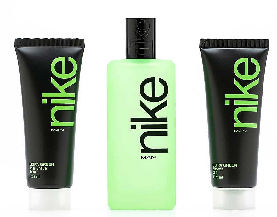 Duftset (Eau de Toilette 100 ml + Duschgel 75 ml + After Shave Balsam 75 ml) - Nike Man Ultra Green  — Bild N2