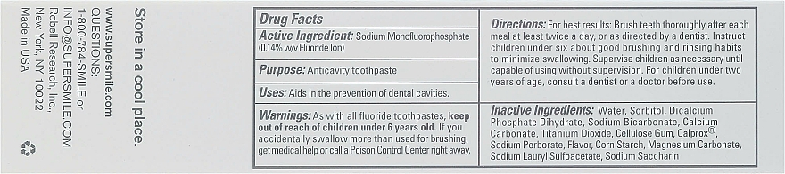 Professionelle aufhellende Zahnpasta Icy Mint - Supersmile Ice Mint Professional Teeth Whitening Toothpast — Bild N3