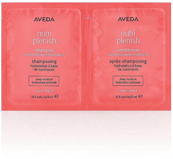GESCHENK! Probenset für das Haar - Aveda Nutriplenish Shampoo and Conditioner Deep (Shampoo 10ml + Conditioner 10ml) — Bild N1