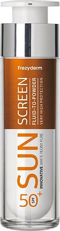 Sonnenschutzfluid für das Gesicht SPF 50+ - Frezyderm Sun Screen Vitamin D Like Skin Benefits Fluid to Powder SPF50+ — Bild N1