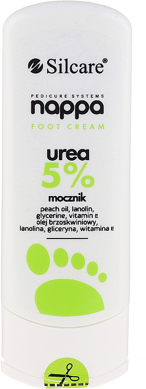 Fußcreme mit Harnstoff 5% - Silcare Nappa Urea 5% Foot Cream — Foto N3