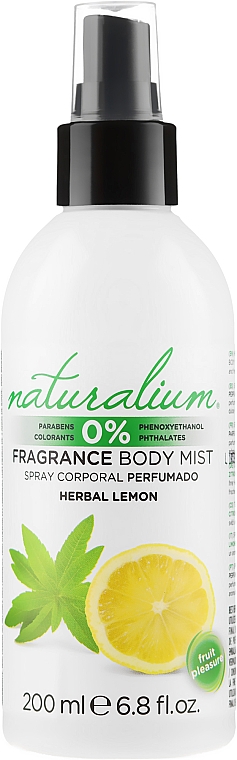 Parfümiertes Körperspray mit Minze- und Zitronenduft - Naturalium Herbal Lemon Body Mist — Bild N1