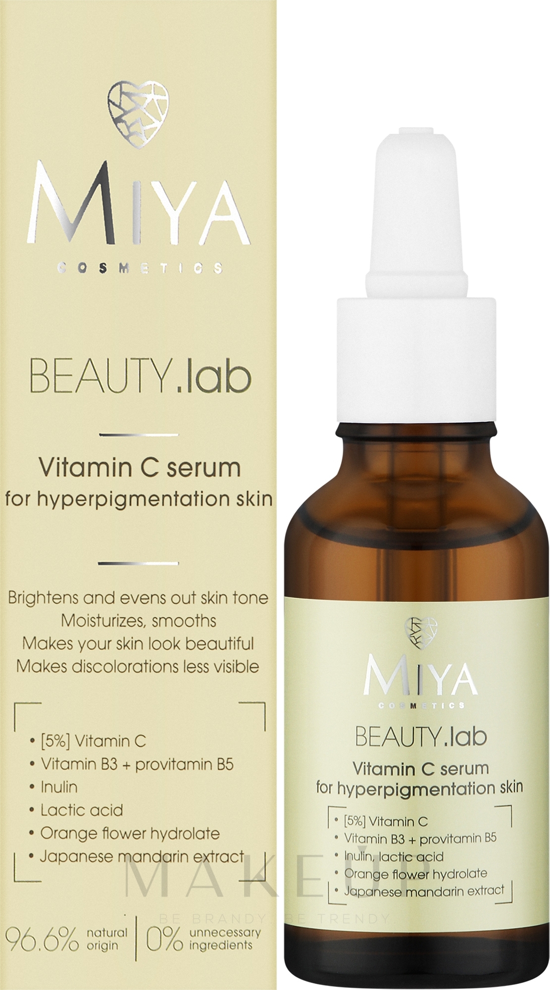 Gesichtsserum mit Vitamin C - Miya Cosmetics Beauty Lab Serum With Vitamin C — Bild 30 ml