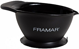 Düfte, Parfümerie und Kosmetik Färbeschale mit Auslauf schwarz - Framar SureGrip Suction Bowl Black