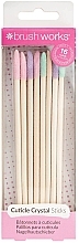 Düfte, Parfümerie und Kosmetik Kristall-Nagelhautstäbchen 16 St. - Brushworks Cuticle Crystal Sticks 