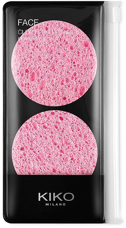 Gesichtsreinigungsschwamm aus natürlicher Zellulose - Kiko Milano Cleansing Sponges — Bild N1