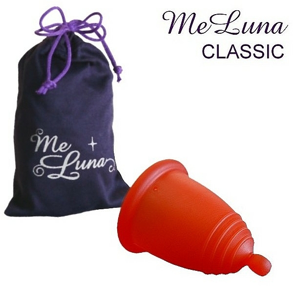 Menstruationstasse Größe L rot - MeLuna Classic Menstrual Cup Ball — Bild N1