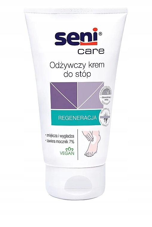 Pflegende Fußcreme mit Urea - Seni Care Nourishing Foot Cream with 7% Urea  — Bild N1