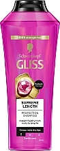Kräftigendes Shampoo für langes, geschädigtes Haar und fettigen Ansatz - Gliss Kur Supreme Length Shampoo — Bild N1