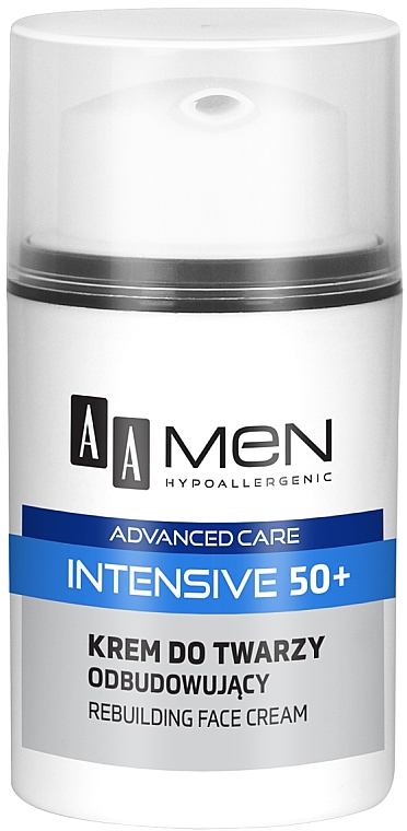 Regenerierende Gesichtscreme - AA Men Advanced Care Intensive 50+ Face Cream Rebuilding — Bild N2
