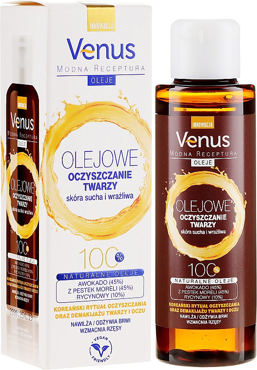 Gesichtsreinigungsöl für trockene und empfindlche Haut - Venus Cleansing Oil