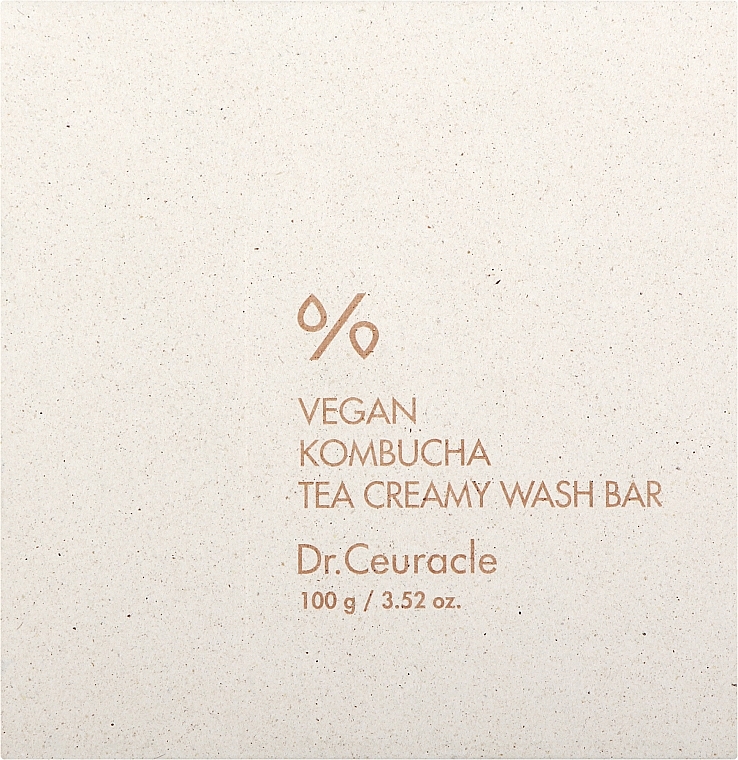Cremeseife für Gesicht und Körper mit fermentiertem Kombucha-Tee - Dr. Ceuracle Vegan Kombucha Tea Creamy Wash Bar — Bild N1