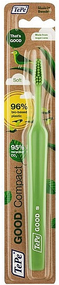 Ökologische Kinderzahnbürste grün - TePe TePe Good Compact Soft — Bild N1