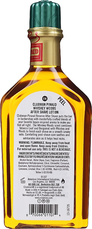Clubman Pinaud Whiskey Woods - After Shave  — Bild N4