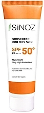 Düfte, Parfümerie und Kosmetik Sonnenschutzcreme für fettige Haut SPF 50+ - Sinoz Sunscreen for Oily Skin SPF 50+ 