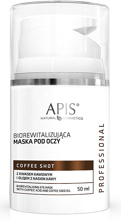 Biorevitalisierende Maske für die Haut um die Augen - APIS Professional Coffee Shot Biorevitalizing Eye Mask — Bild N1