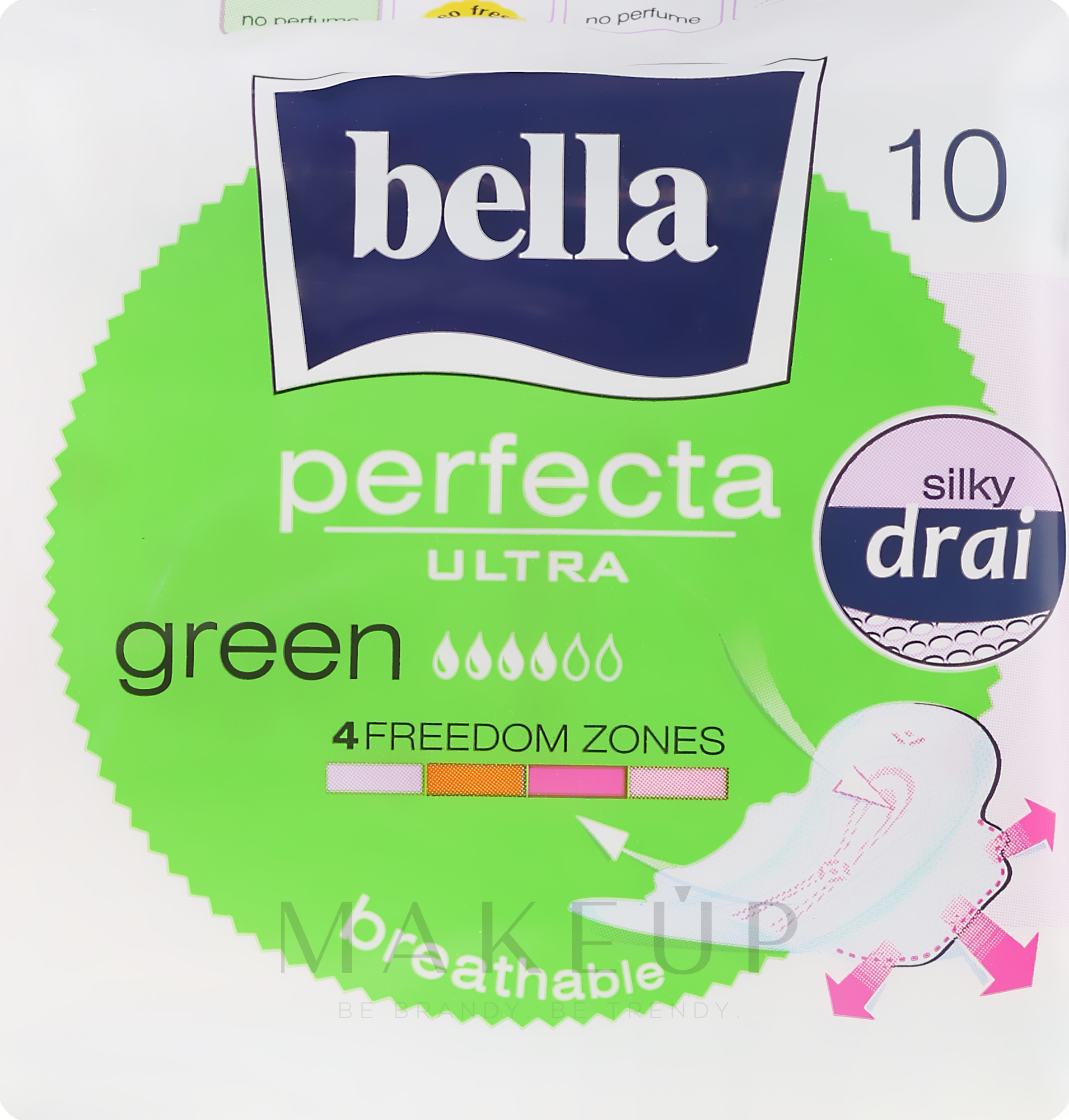 Damenbinden Perfecta Green Drai Ultra 10 St. - Bella — Bild 10 St.