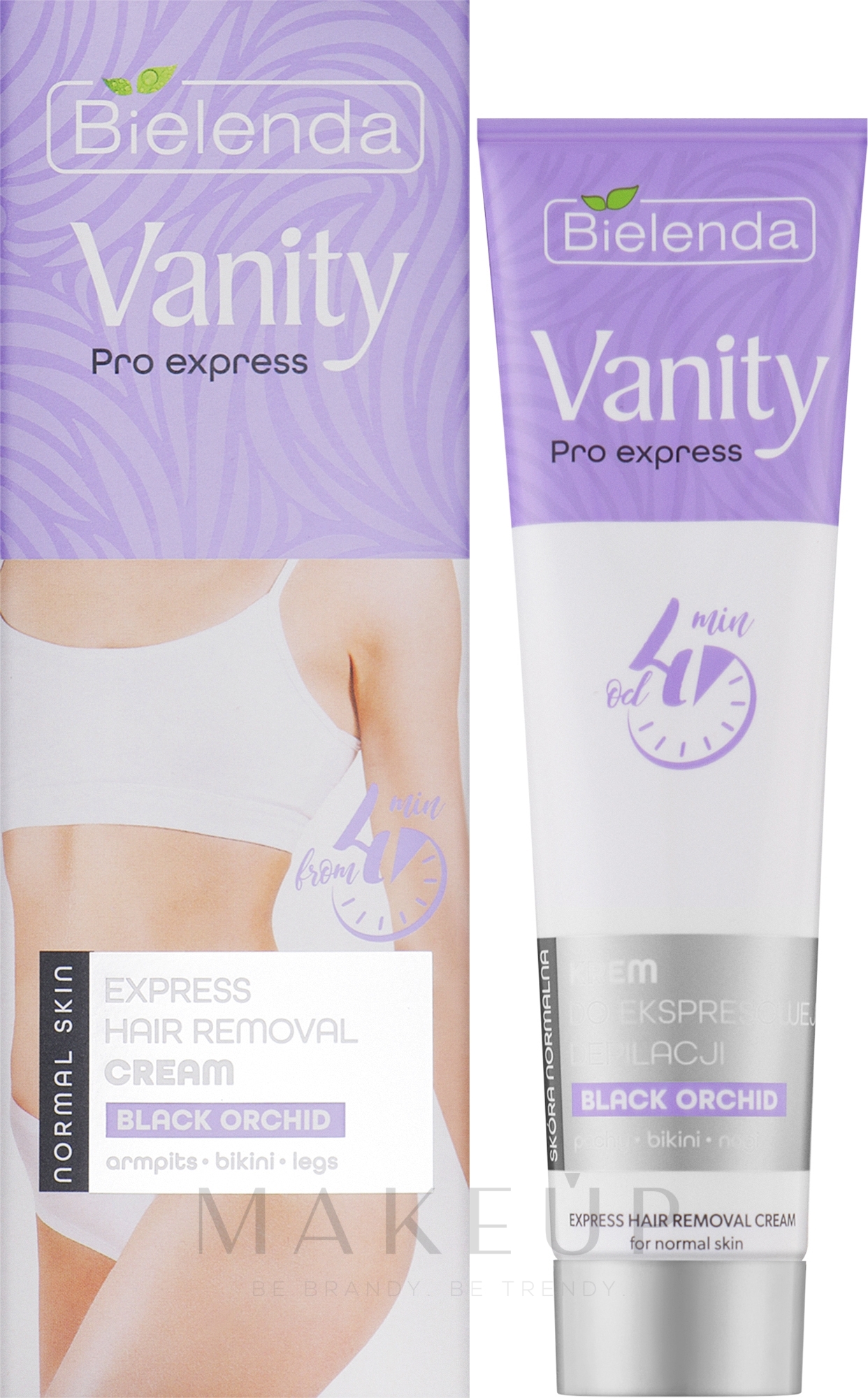 Enthaarungscreme mit Extrakt aus schwarzer Orchidee - Bielenda Vanity Pro Express Hair Removal Cream Black Orchid — Bild 75 ml