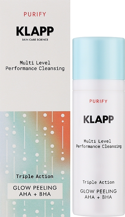 Komplexes Peeling für strahlende Haut - Klapp Multi Level Performance Purify Triple Action Glow Peeling With AHA + BHA — Bild N2