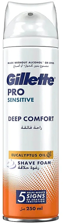 Rasierschaum - Gillette Pro Sensitive Deep Comfort — Bild N1