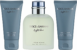 Dolce&Gabbana Light Blue Pour Homme - Duftset (Eau de Toilette 125ml + Duschgel 50ml + After Shave Balsam 50ml) — Bild N2
