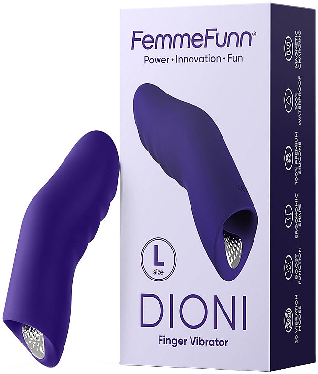 Fingervibrator Größe L violett - Femme Funn Dioni Finger Vibrator  — Bild N1