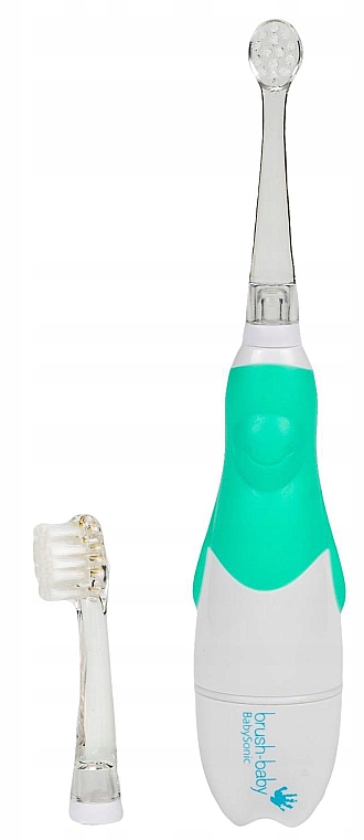 Elektrische Zahnbürste 0-3 Jahre grün - Brush-Baby BabySonic Pro Electric Toothbrush — Bild N2