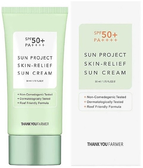 Sonnenschutzcreme SPF50+ - Thank You Farmer Sun Project Skin Relief Sun Cream SPF 50+ PA++++ — Bild N1