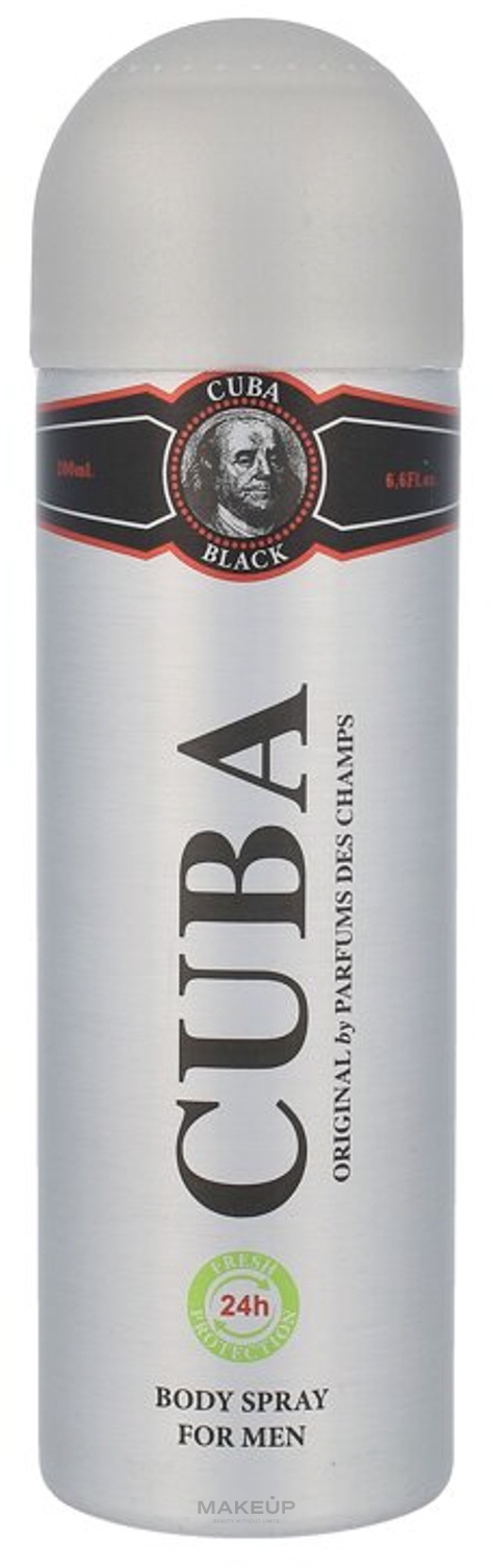 Cuba Black - Deospray Antitranspirant — Foto 200 ml