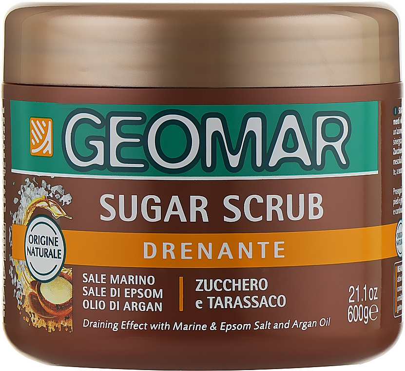 Glättendes Drainage-Körperpeeling mit Zucker und Arganöl - Geomar Sugar Scrub — Bild N1