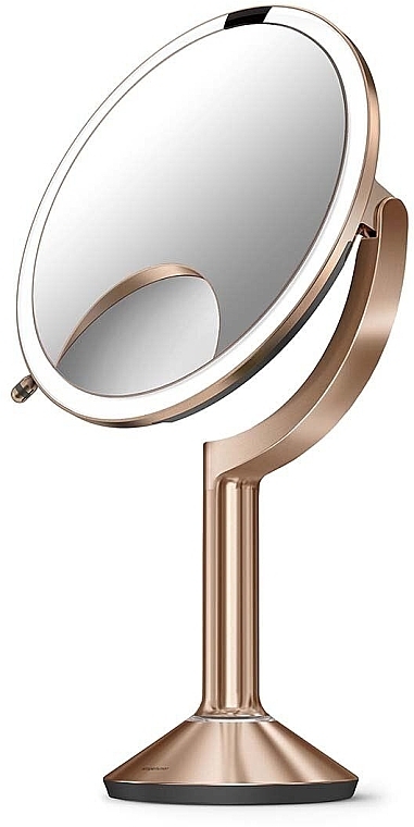 Runder sensorischer Spiegel 20 cm  - Simplehuman Sensor Touch Control Trio Mirror Rose Gold — Bild N2