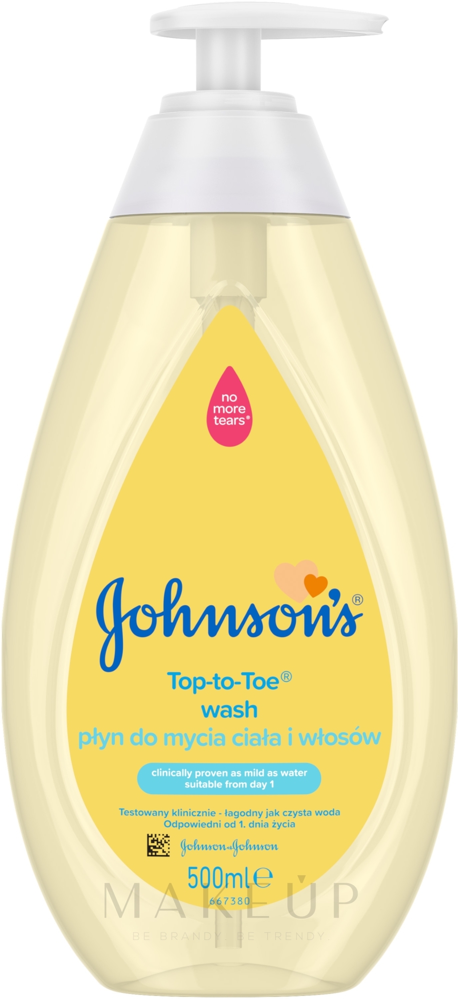 Sanftes Haar- und Körperreinigungsgel für Kinder und Babys - Johnson’s Baby Top-To-Toe Wash Gel — Bild 500 ml