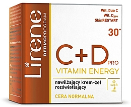 Feuchtigkeitsspendendes Creme-Gel für den Tag - Lirene C+D Pro Vitamin Energy Face Cream 30+ — Bild N2