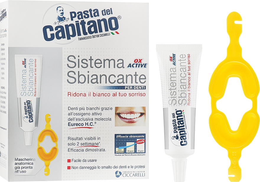 Zahnset - Pasta Del Capitano Tooth Whitening System — Bild N1