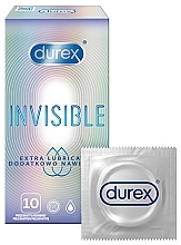 Latexkondome mit Silikongleitmittel - Durex Invisible Extra Lube — Bild N1