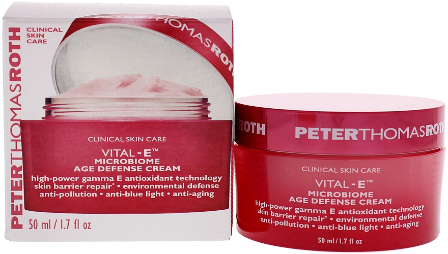 Innovative feuchtigkeitsspendende und schützende Anti-Aging Gesichtscreme - Peter Thomas Roth Vital-E Microbiome Age Defense Cream — Bild N1