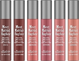 Flüssiges mattes Lippenstift-Set - TheBalm Meet Matt(e) Hughes Mini Kit San Francisco (Flüssiger Lippenstift 6x1,2ml) — Bild N2