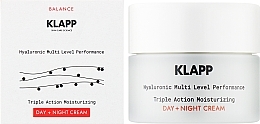 Feuchtigkeitsspendende Tages- und Nachtcreme mit dreifacher Wirkung - Klapp Balance Triple Action Moisturizing Day + Night Cream — Bild N2