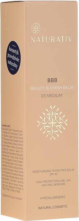 Feuchtigkeitsspendender BB Balsam LSF 30 - Naturativ Beauty Blemish Balm — Bild N1