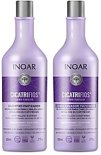 Set - Inoar Cicatrifios (Shampoo/800 ml + Haarspülung/800 ml)  — Bild N1