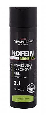 2in1 Erfrischendes Duschgel und Shampoo für Männer - Vivaco VivaPharm Caffeine & Menthol — Bild N1