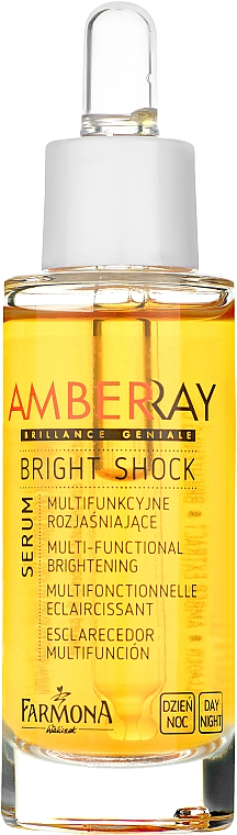 Aufhellende Gesichtscreme mit Bernsteinextrakt - Farmona Amberray Bright Shock Serum — Bild N2